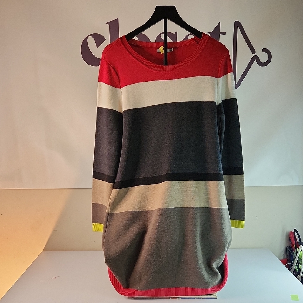 Eliza J Red Knit Sweater